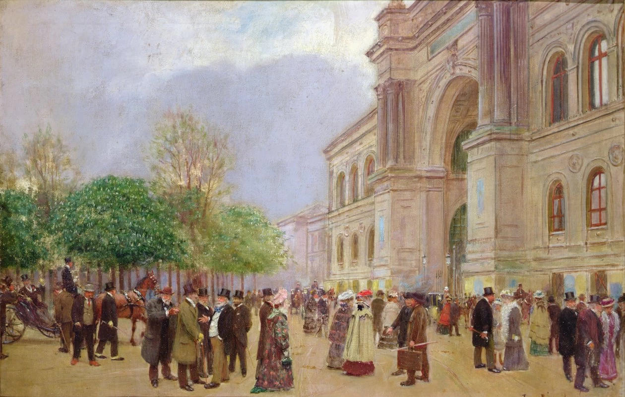 'Uscita del Salone nel Palais de L'Industrie, c.1890 - Museo Carnavalet, Parigi